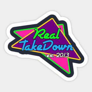 Retro TakeDown Design Sticker